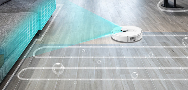 Robovac Pro scanning a living room